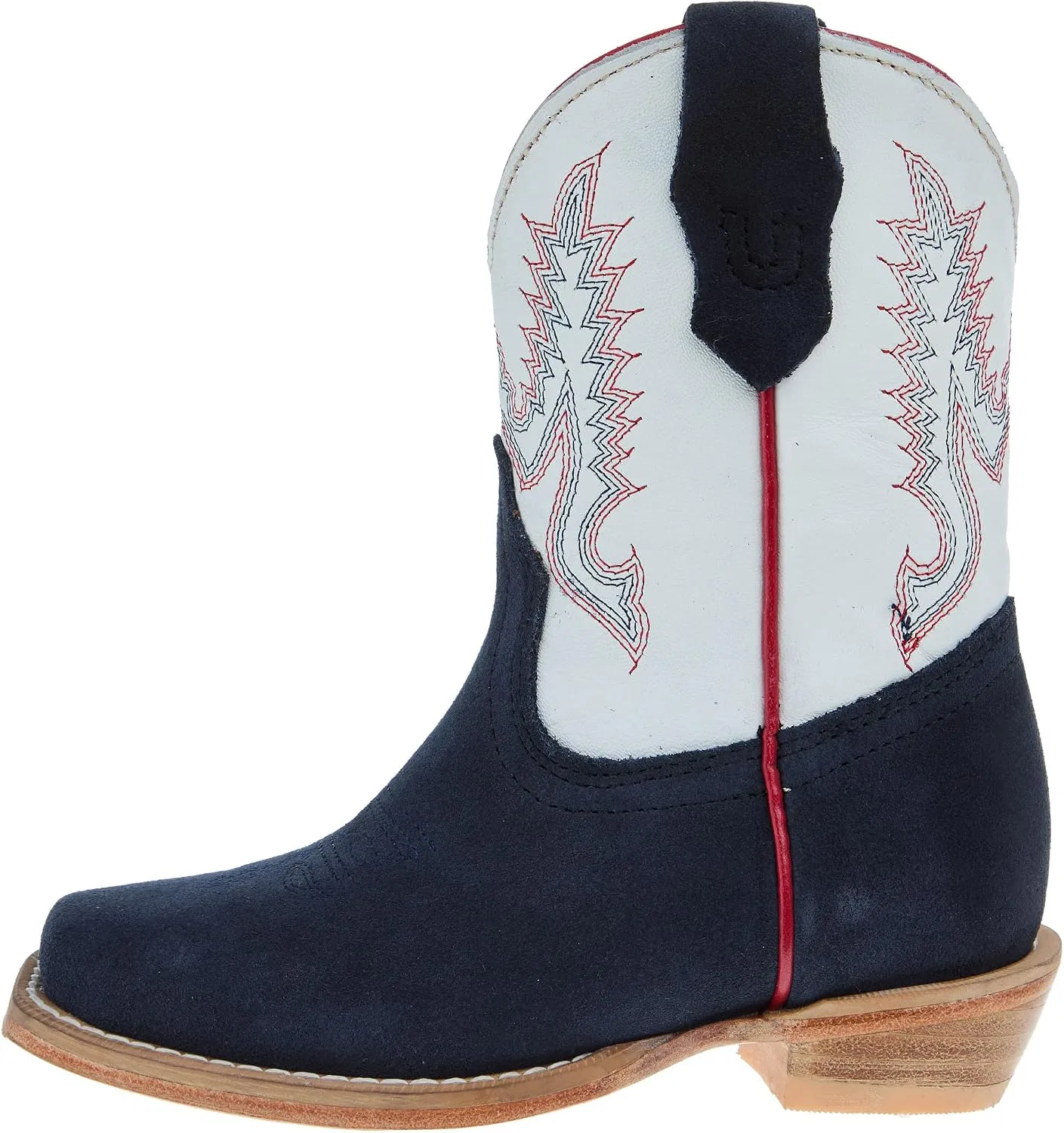 Детские ботинки для девочек с зимним белым голенищем R. Watson Boots, Navy — фото 2