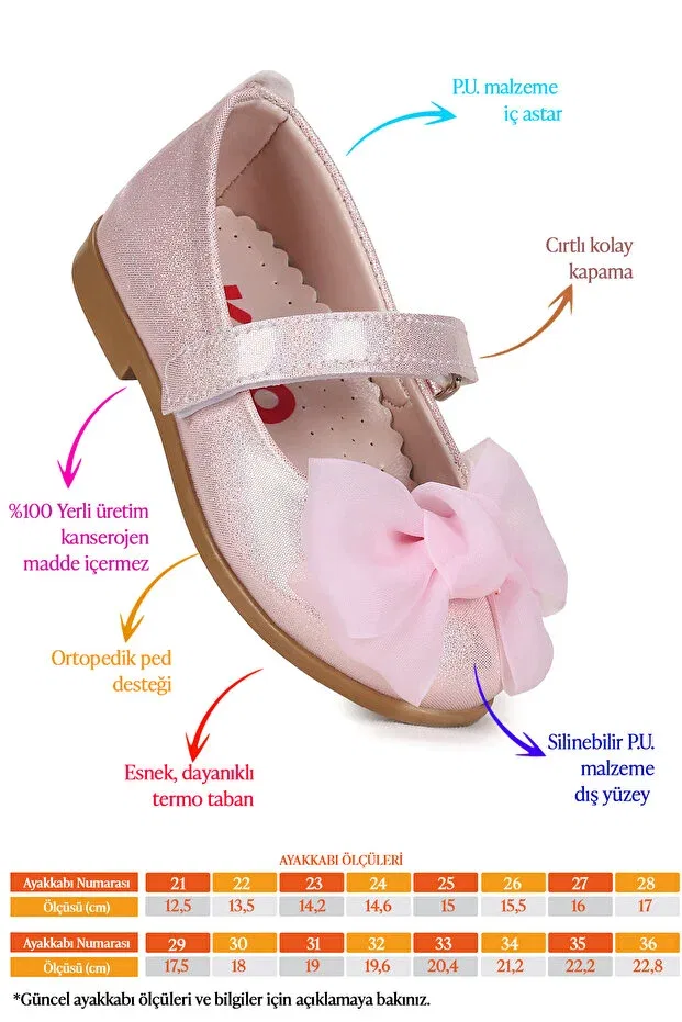 Детские балетки для девочек с принтом Kiko Kids, Pink — фото 2