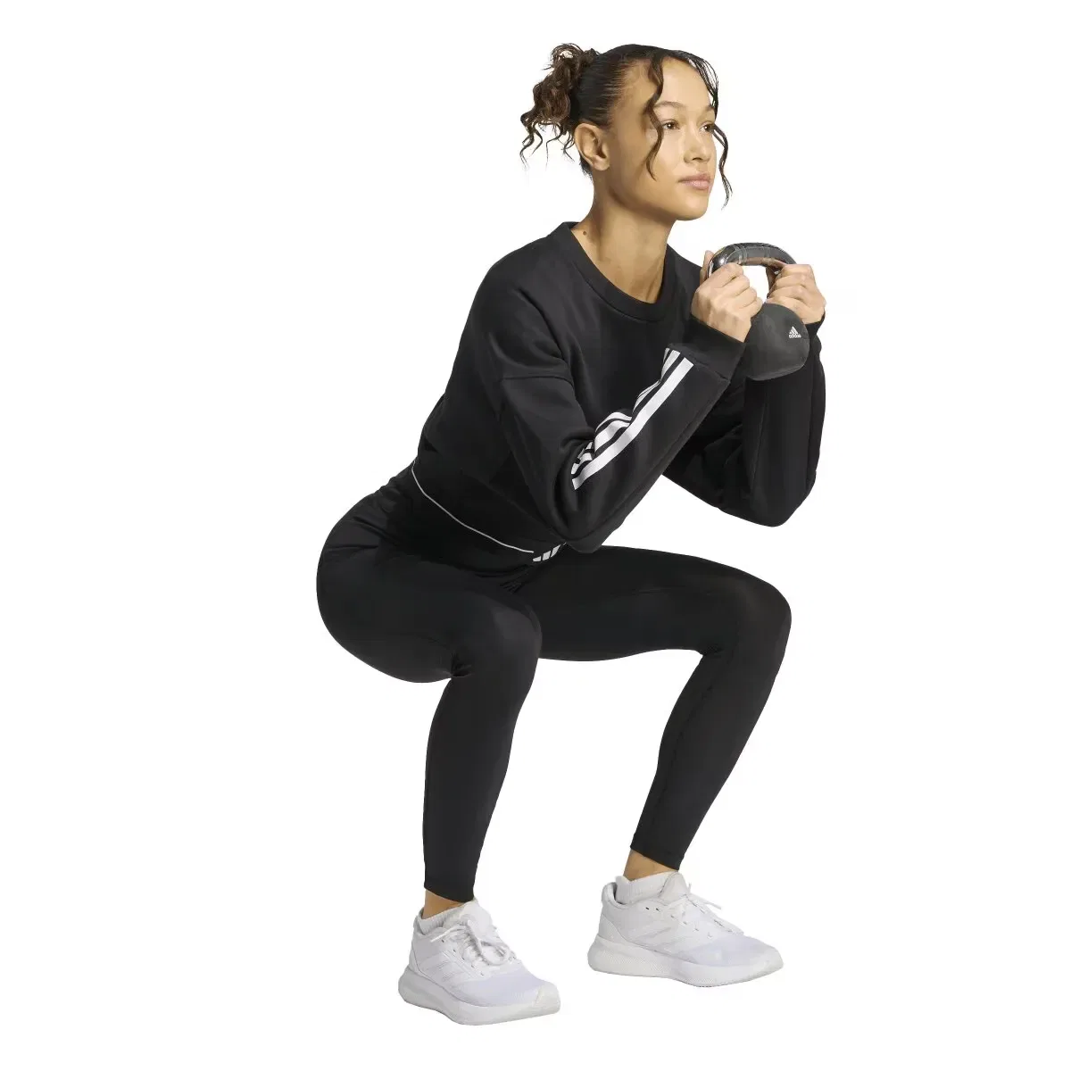 Женская худи Workout Essentials Plus adidas, Negro — фото 4