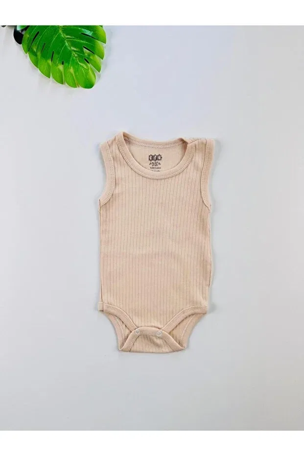 Детское боди для новорожденных без рукавов Efu Baby, Beige