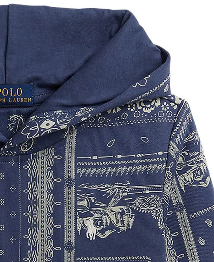 Худи из футера с принтом Bandanna Anglers Bandana Patchwork Polo Ralph Lauren — фото 3