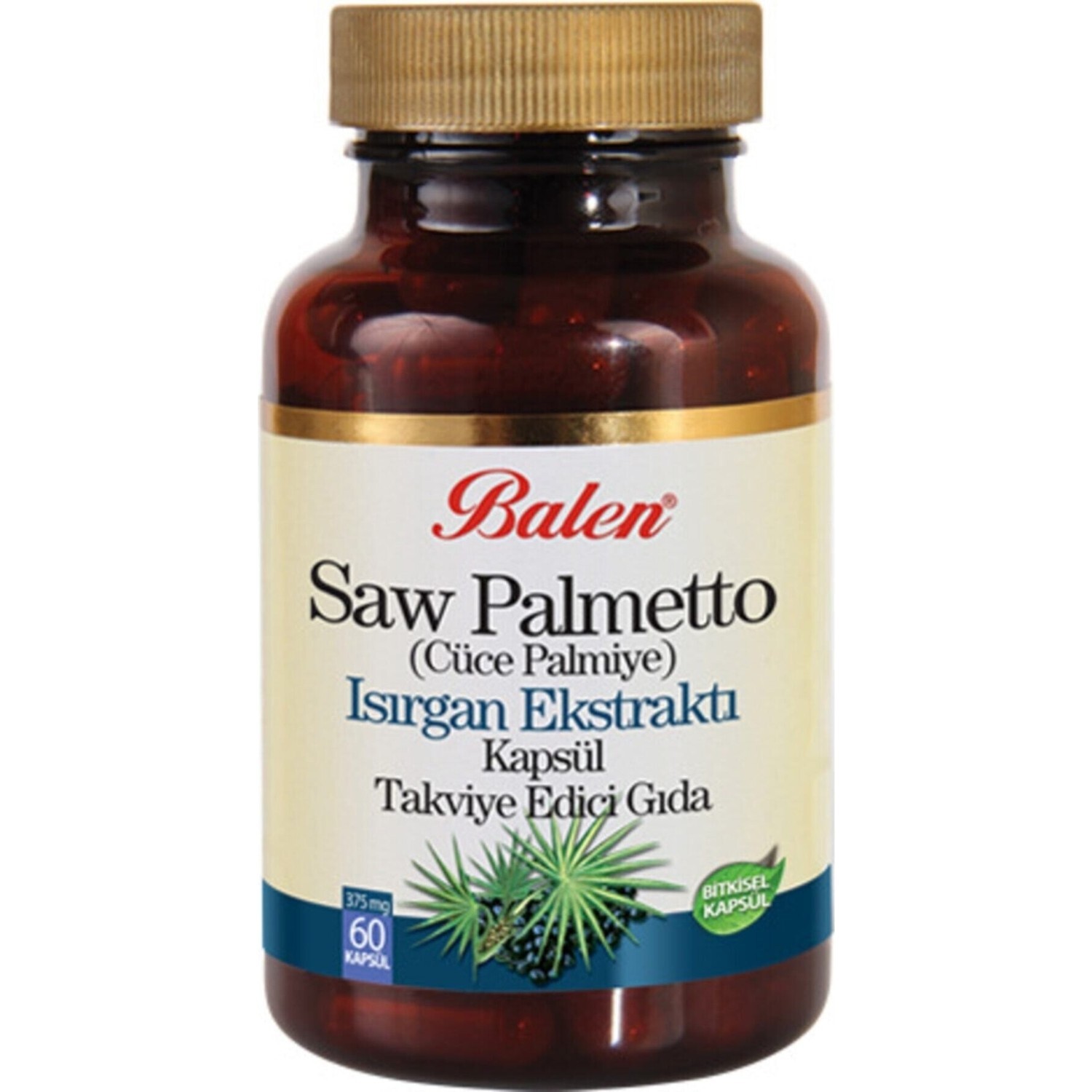

Добавка Balen Saw Palmetto Cinko 375 мг, 60 капсул