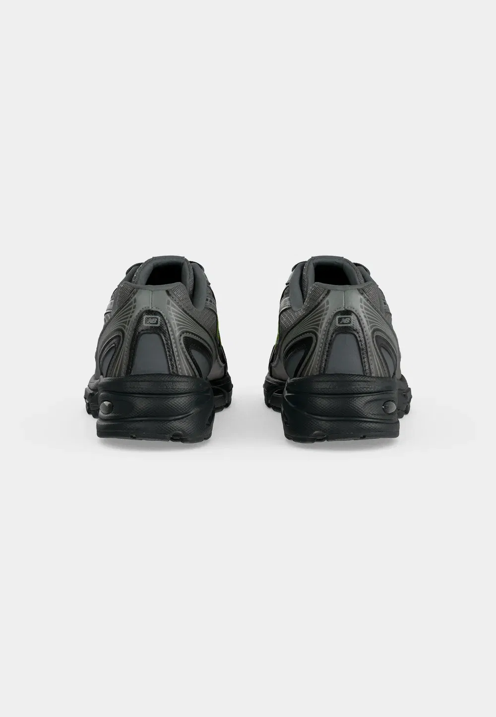 740 унисекс - кроссовки New Balance, Black Metallic/Alkaline Green — фото 4
