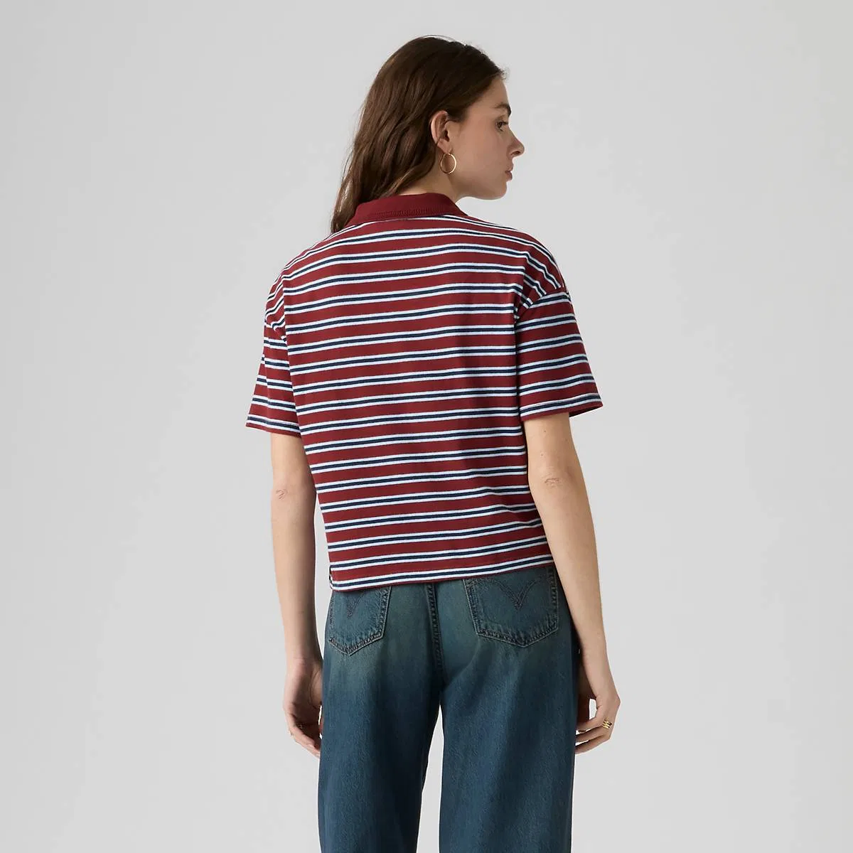 Дидион регби поло Levi's, Milano Stripe Warm Cabernet - Multi-Color — фото 4
