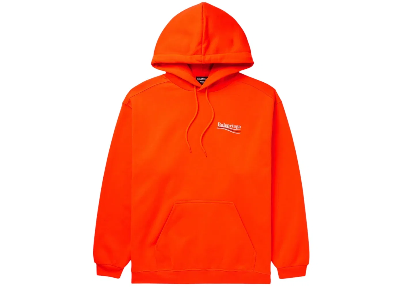Мужской худи с логотипом Balenciaga Campaign Logo Hoodie, Orange