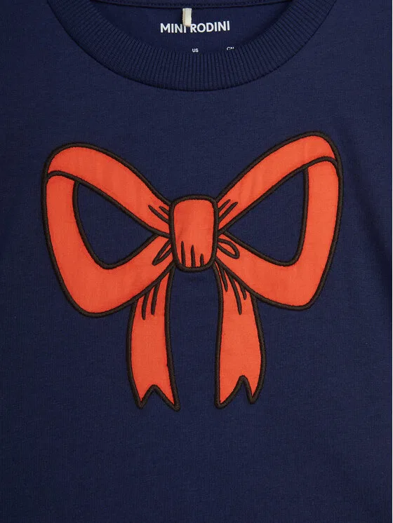 Футболка regular fit Bow Mini Rodini, темно-синий — фото 3