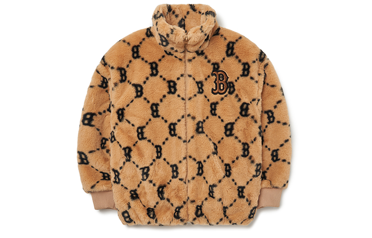 

MLB Бархатная куртка kids' топ fw22 бежевый желтый kids'