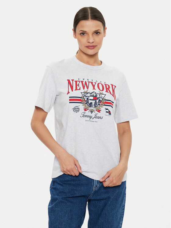 

Футболка свободного кроя Tommy Jeans, серый
