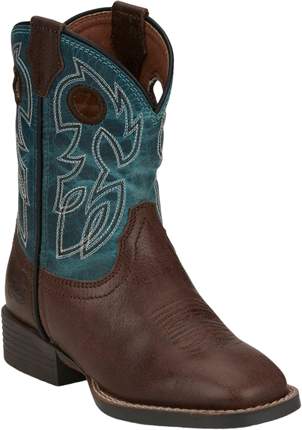 

Детские вестерн-бутсы Justin Bowline Junior- прочная и стильная обувь для активных детей, идеально подходит для игр на свежем воздухе, Walnut