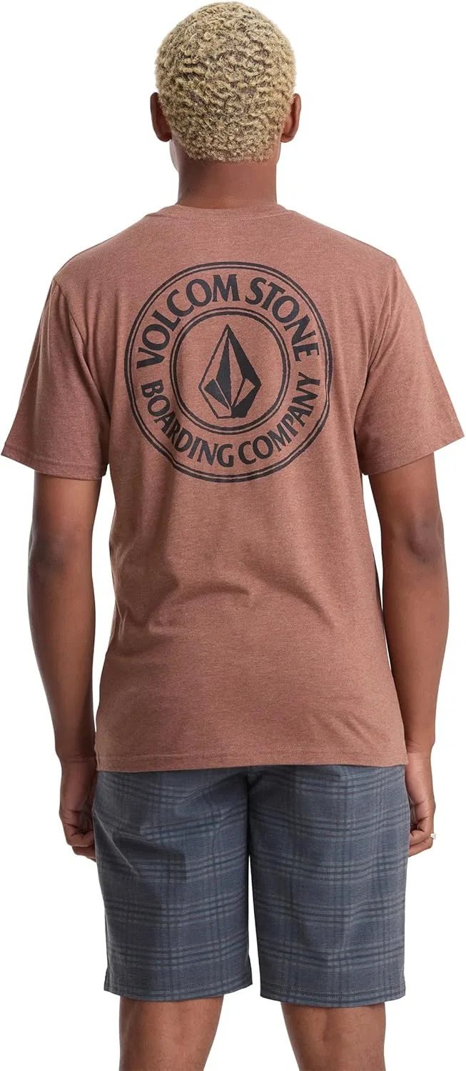 Мужская футболка с коротким рукавом Volcom, спортивная одежда для активного отдыха, Blueberry — фото 4