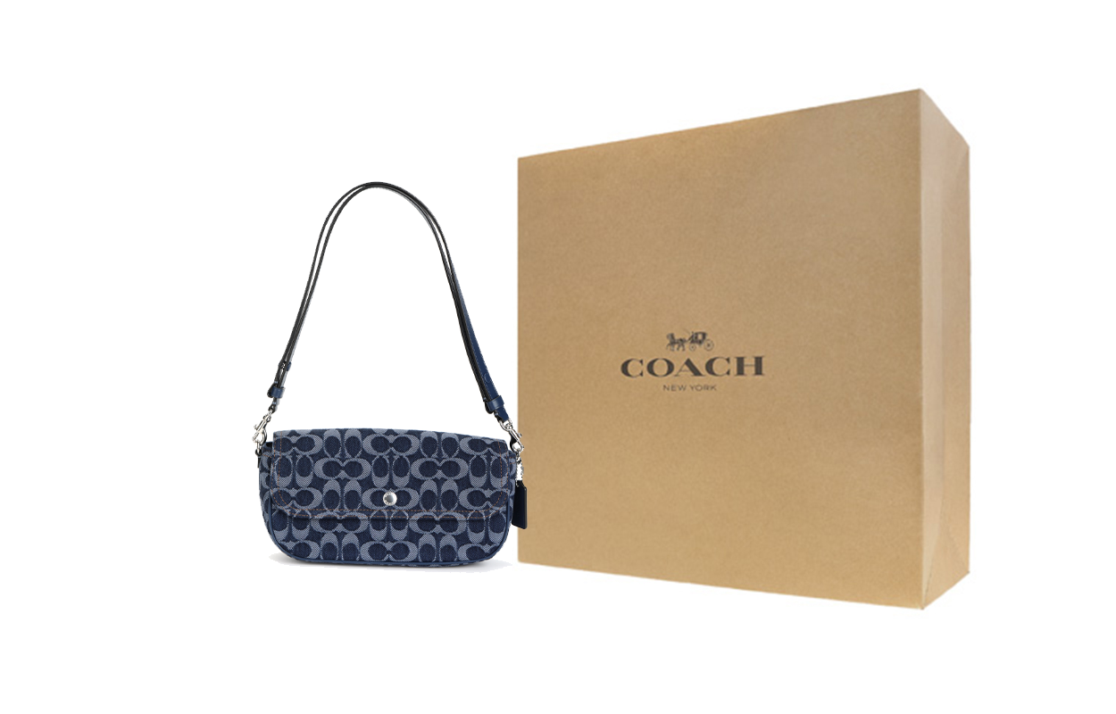 

COACH Барсетка из ткани с клапаном