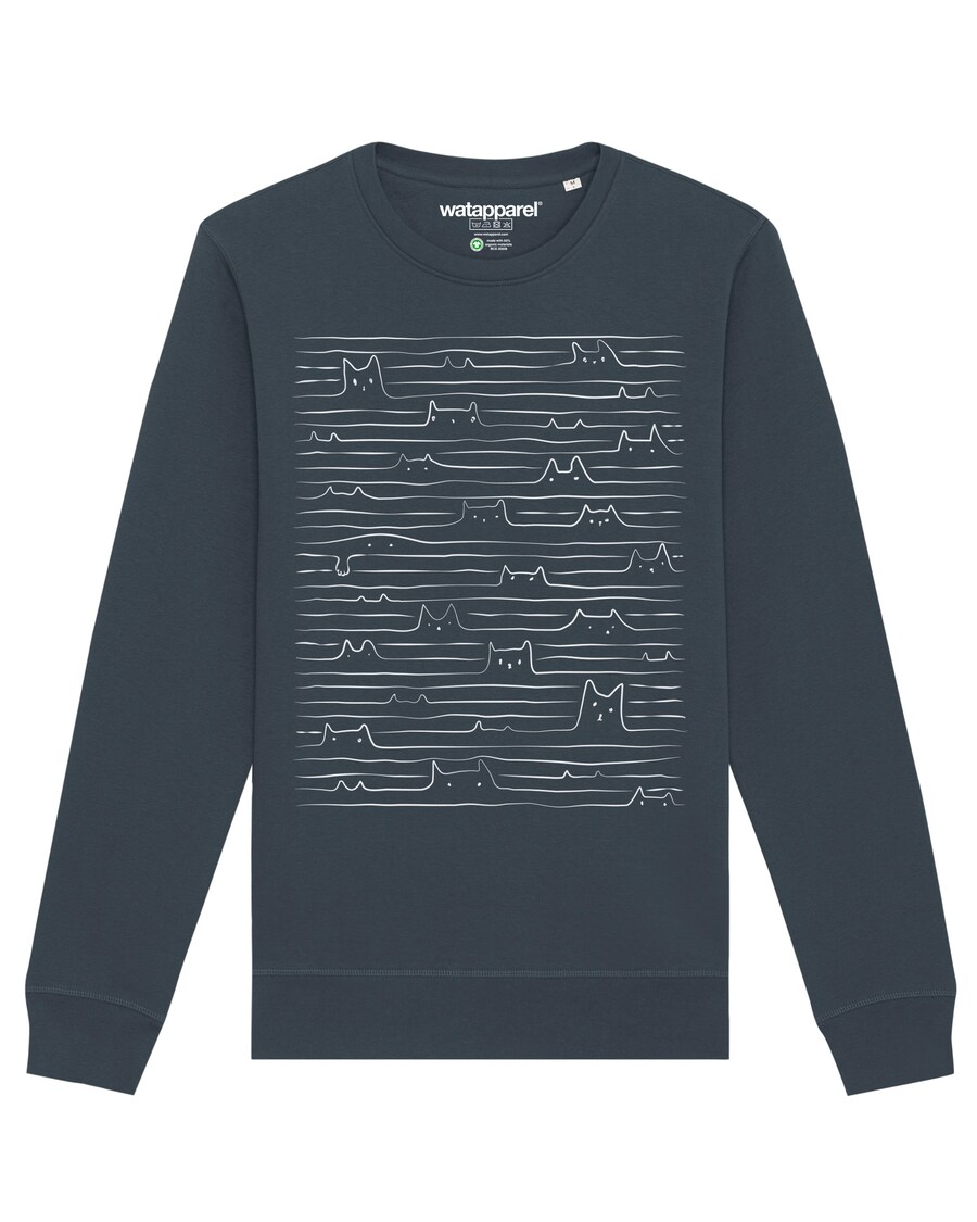 

Толстовка Watapparel Doodle Cats, антрацит