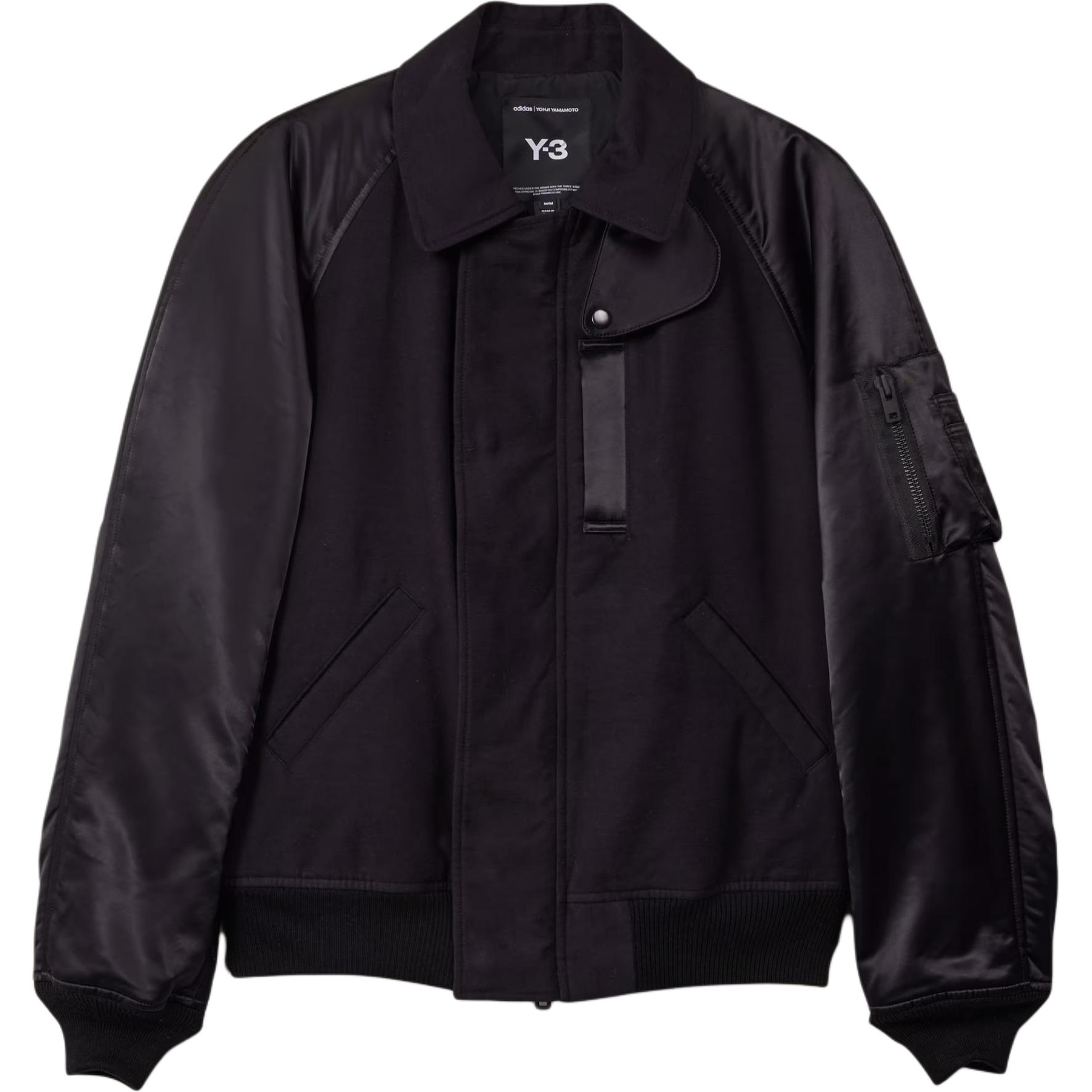 

Y-3 With AdiClub Y-3 Flight Jacket, Black