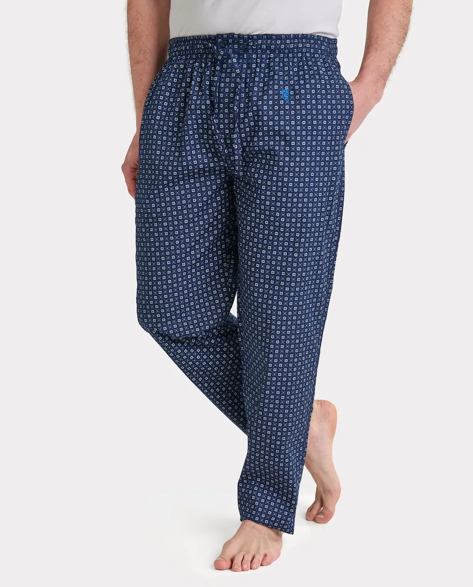 

Мужские пижамные штаны из ткани синего цвета El Búho Nocturno