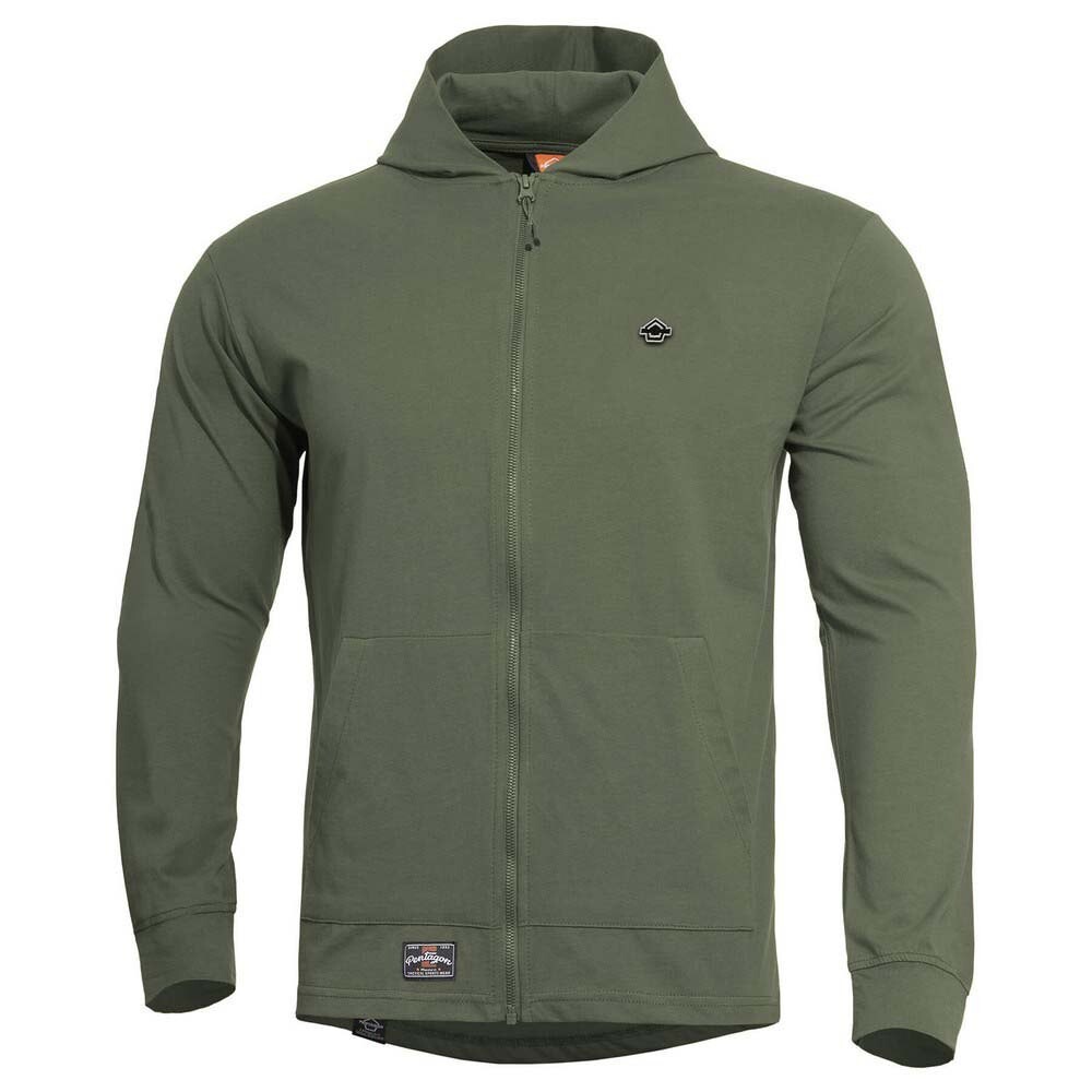 

Толстовка Pentagon Agis Ring Spun Full Zip, зеленый