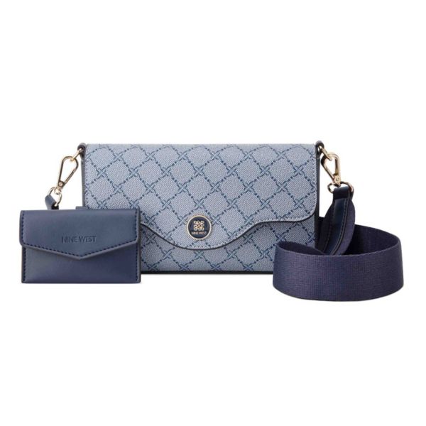 

Сумка-кроссбоди Nalini с клапаном Nine West, цвет chambray logo