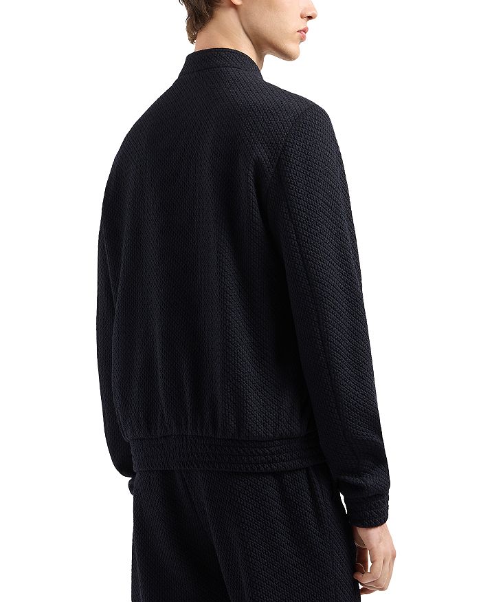 Куртка-бомбер жаккардового кроя Regular Fit Emporio Armani, синий — фото 3