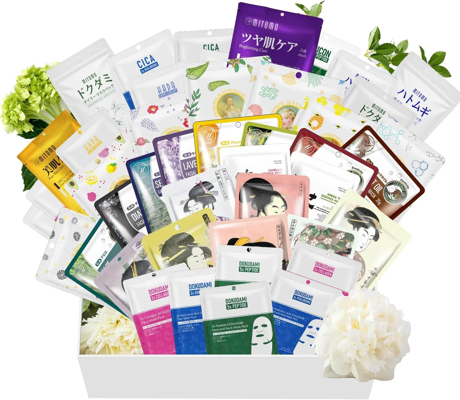 Набор для ухода за кожей Mitomo Skincare 200 масок увлажняющий