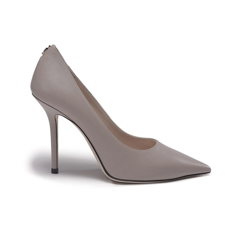 LOVE Slim Heel Высокие каблуки 10 см Женские Лаймово-серые Jimmy Choo — фото 3