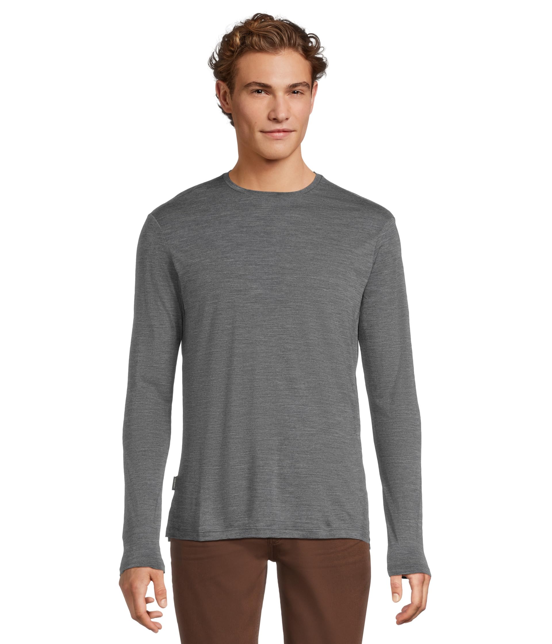 

Футболка Icebreaker 125 Cool-Lite Sphere III Long Sleeve Tee, цвет Midnight Navy Heather