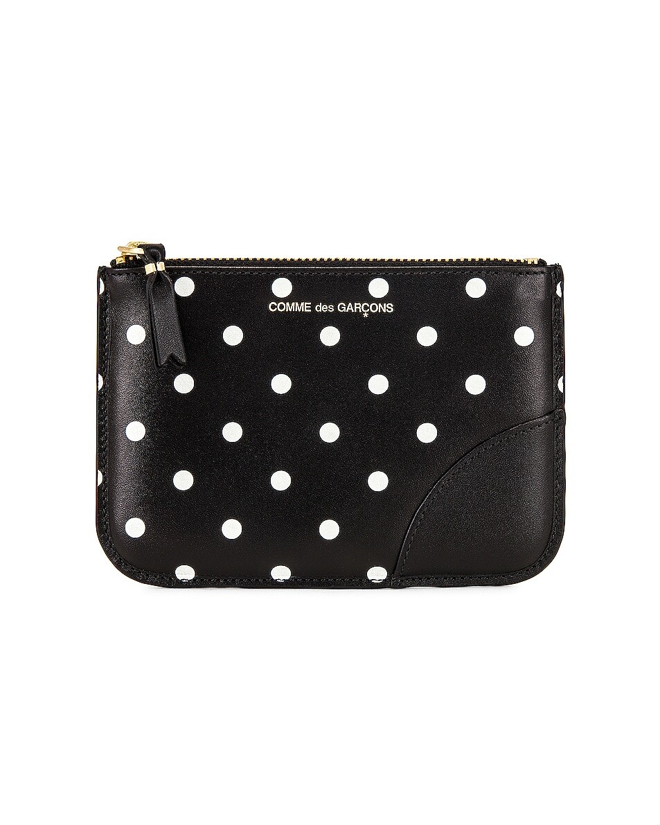 

Кошелек Comme des Garçons Dots Printed Leather Zip, черный