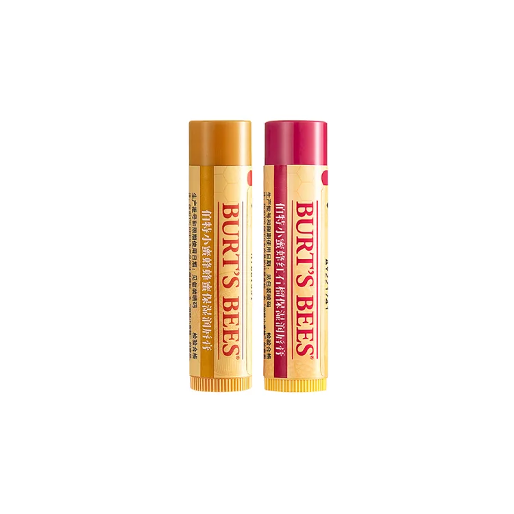 BURT'S BEES Бальзам для губ American Bert Bee Ace увлажняющий, предотвращает сухость и трещины, 4.25 г, Mel 4.25g+Red Pomegranate 4.25g