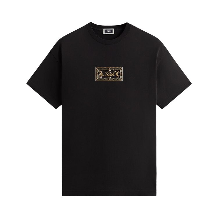 

Футболка Kith Ornamental Script 'Black', черный