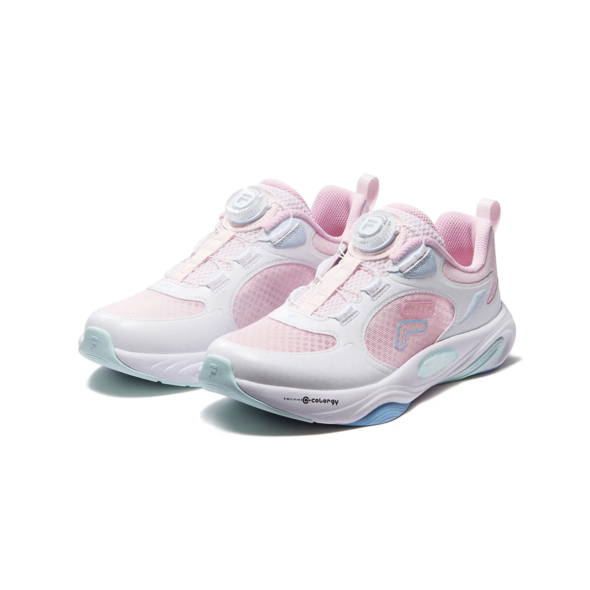 FILA KIDS Performance FPF Synthetic Leather, Textile детские кроссовки для бега Plain Mist Pink/FILA White Kids' — фото 4