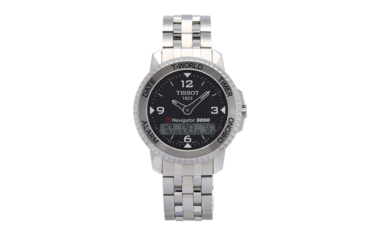 

TISSOT Часы Voyager Collection Quartz Movement Men's Watch Watch 42.5mm Black Dial T96.1.488.52