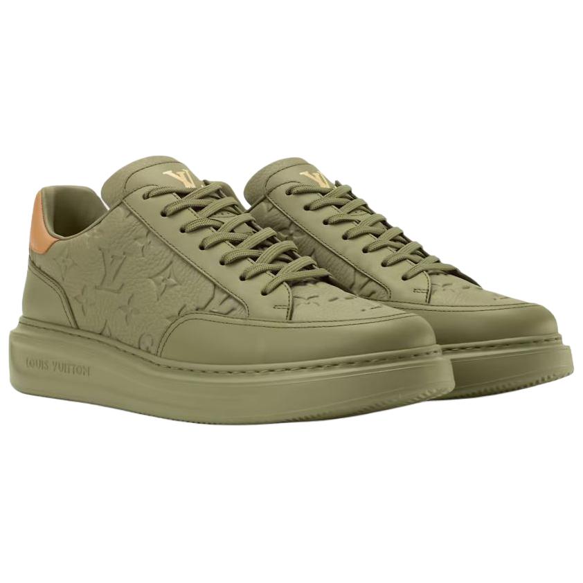 Ботинки для скейтборда Beverly Hills Low top мужские LOUIS VUITTON, зеленый — фото 3