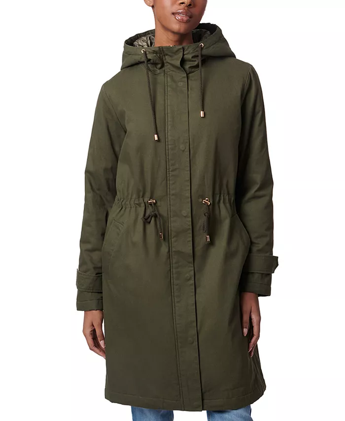 

Длинная парка с капюшоном для подростков Collection B, зеленый