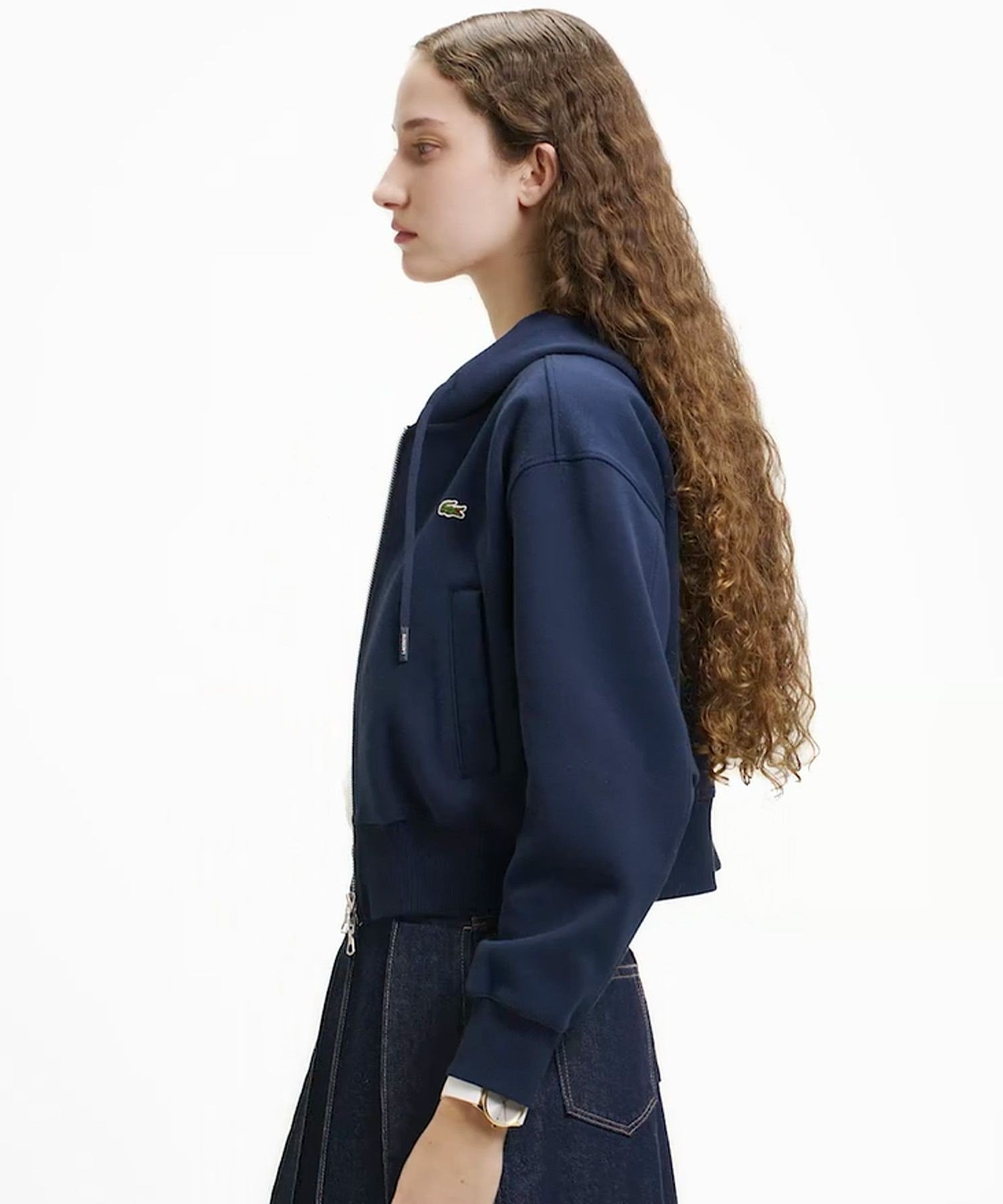 Толстовка LACOSTE Двусторонняя Navy