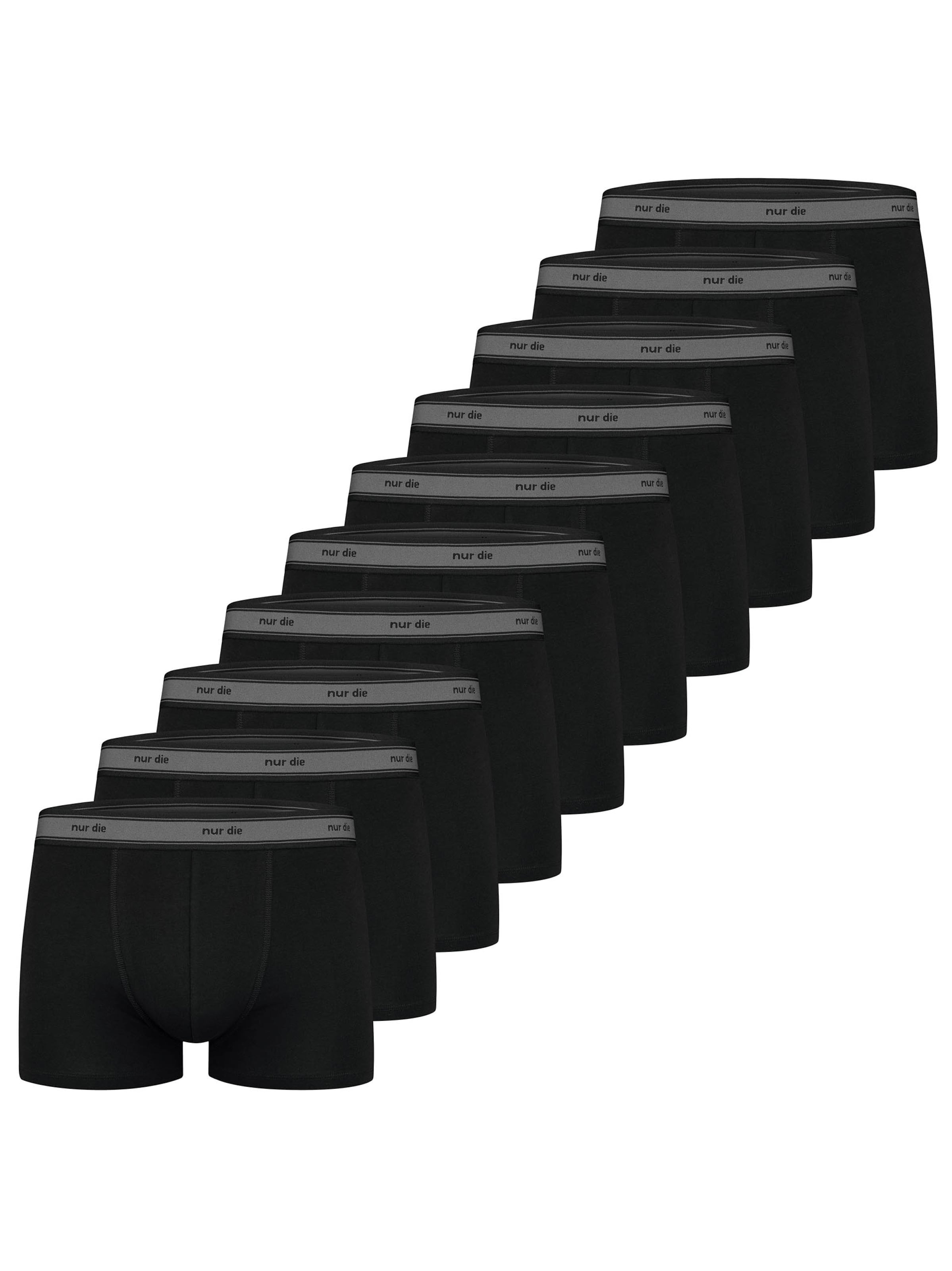 

Nur Die Боксеры 'Organic Cotton Retroshorts' в черном цвете