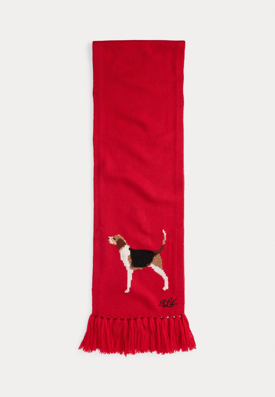 

Шарф Lauren Ralph Lauren TASSELED FOXHOUND INTARSIA SCARF, Ralph Red/Red