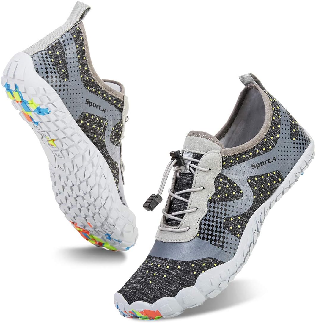 

Мужские водные тапочки, босоножки с быстрой сушкой, акваноски для активного отдыха, спорта, каякинга, лодочных прогулок, походов, серфинга и прогулок Watelves, светло-серый