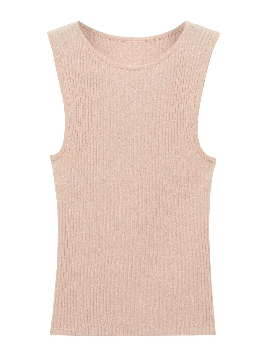 

Вязаный топ MANGO Knitted Top LULA, розовый