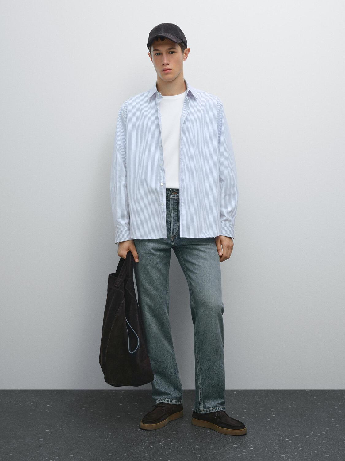 

Рубашка Regular-Fit из 100% хлопка Massimo Dutti, Sky Blue