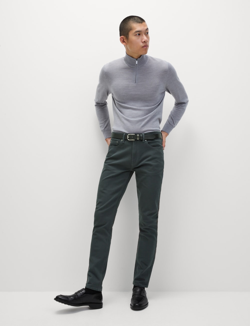 

Джинсы Slim Fit 360 Flex Stretch Marks & Spencer, цвет Dark charcoal