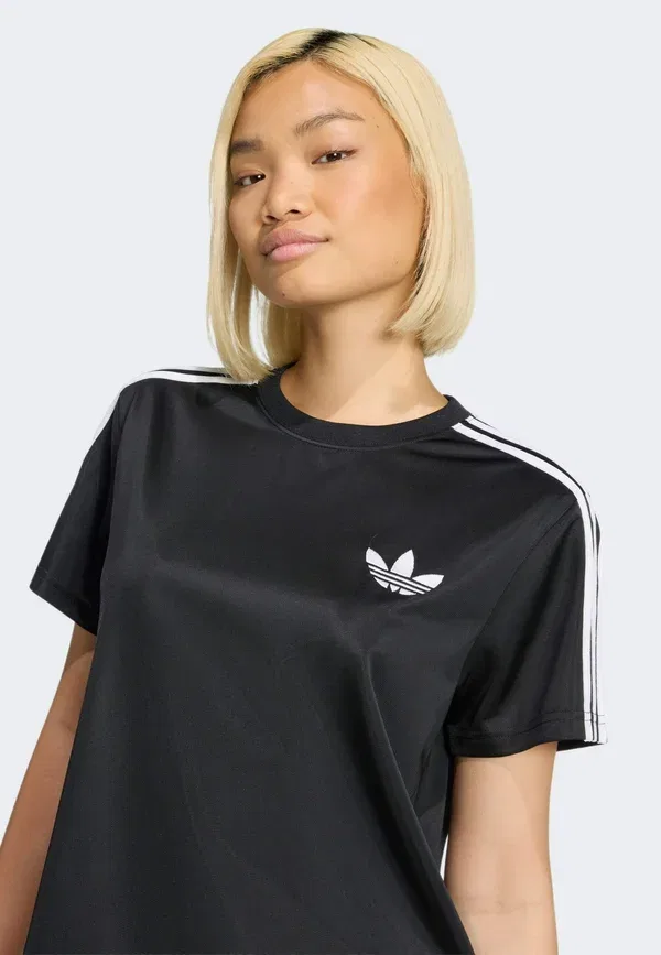Футболка с принтом Firebird tee Adidas Originals, черно-белый — фото 3