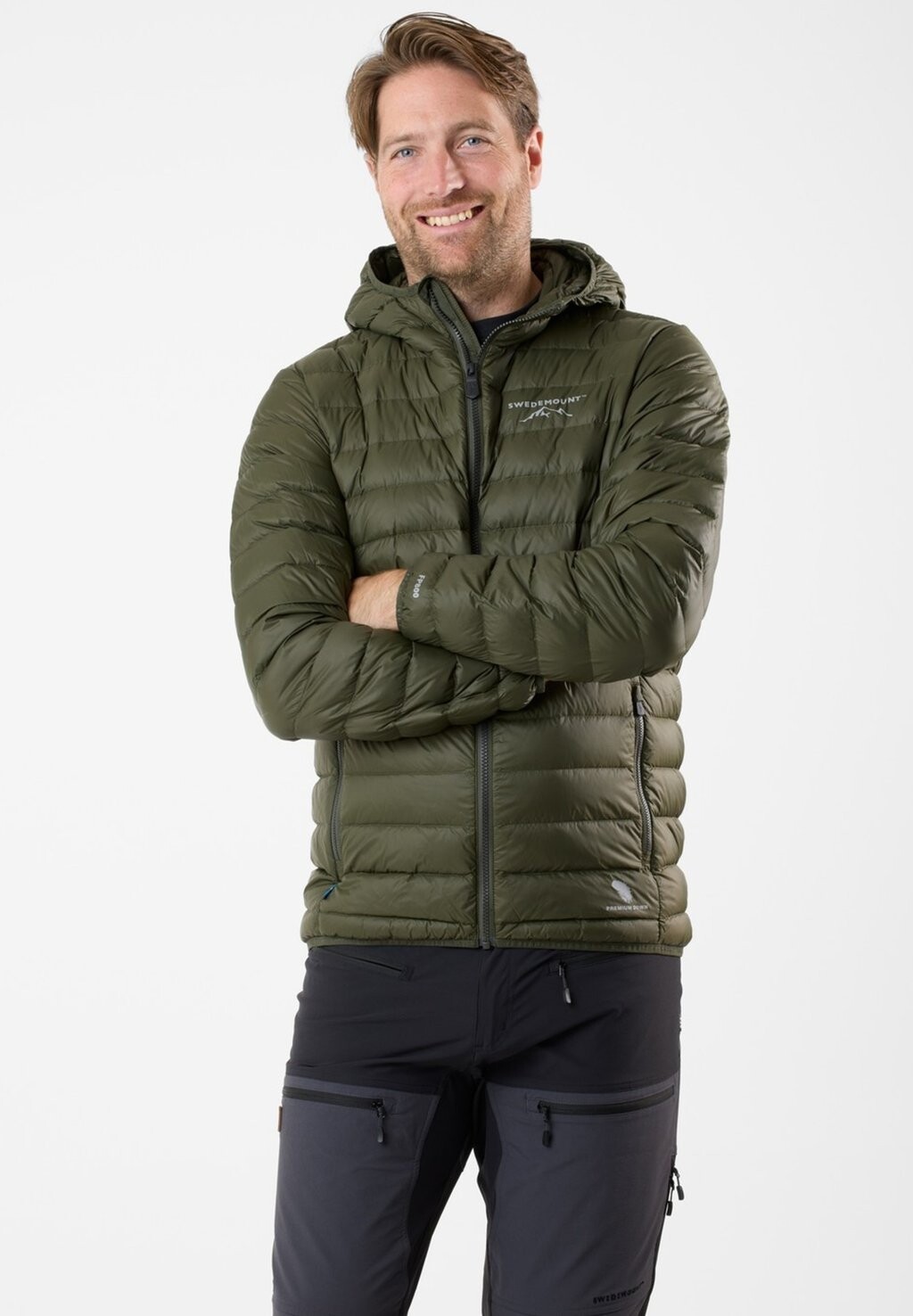 

Пуховик HIMALAYA ULTRA LIGHT HOODED Swedemount, цвет olive