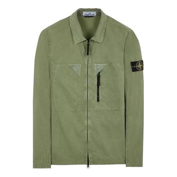 

Куртка STONE ISLAND Garment-Dyed Jacket 'Sage', зеленый
