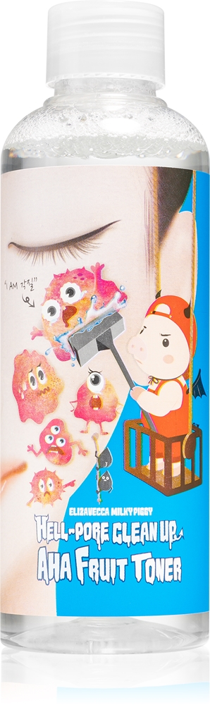 

Milky Piggy Hell-Pore Clean Up AHA Fruit Toner отшелушивающий тоник для расширенных пор Elizavecca, 200 мл