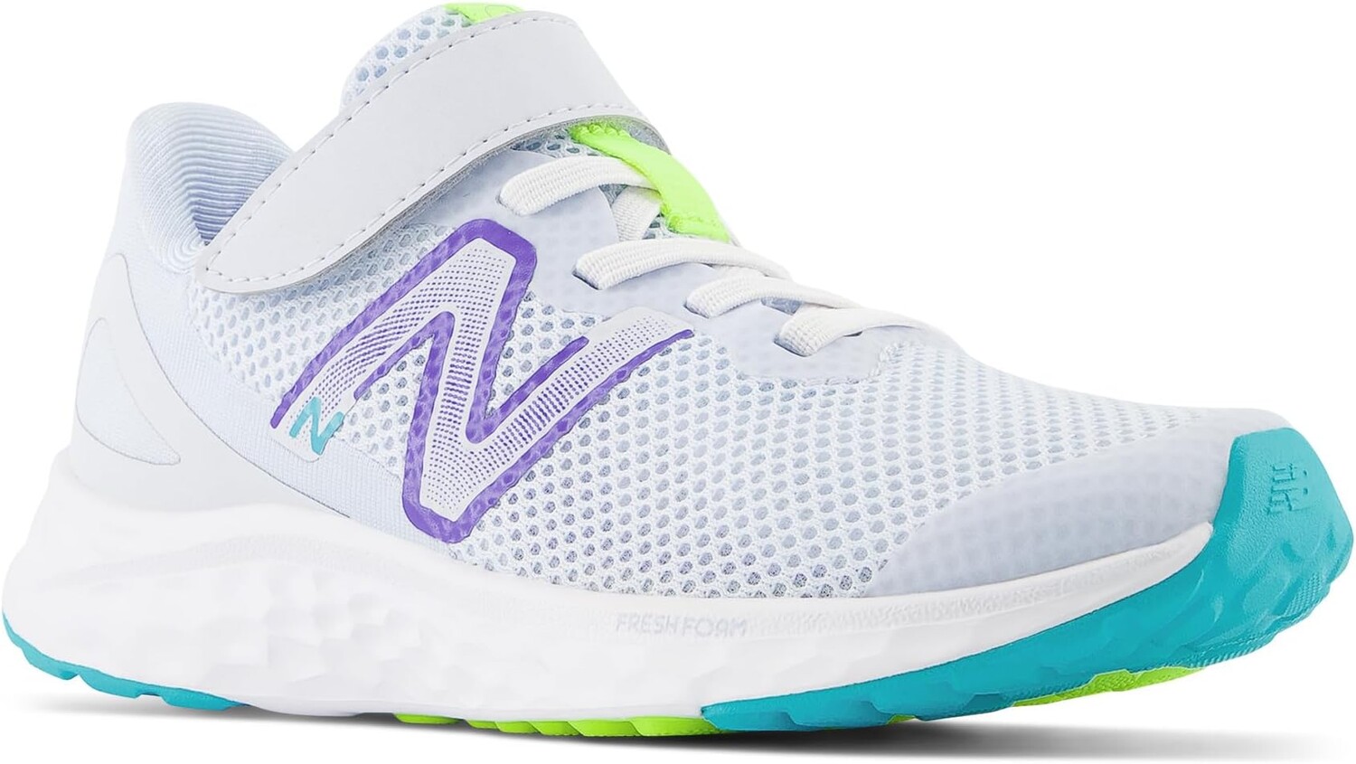 

Кроссовки Fresh Foam Arishi v4 Bungee Lace with Hook-and-Loop Top Strap New Balance, цвет Ice Blue/Electric Indigo