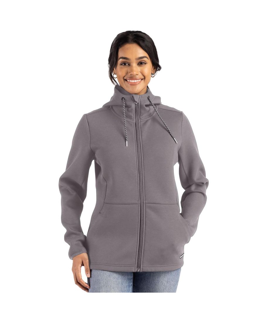 

Женская куртка Roam Epic Comfort на молнии с капюшоном из переработанных материалов Cutter & Buck, Elemental grey