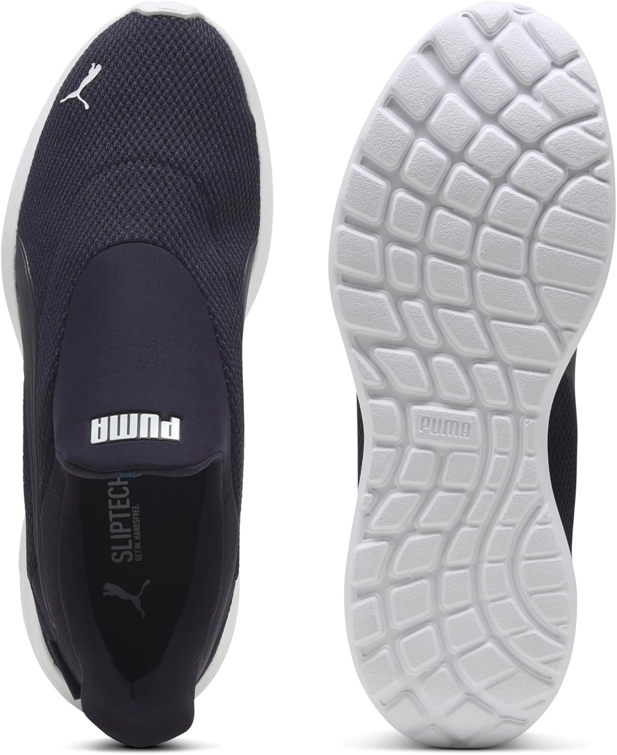 Мужские кроссовки PUMA, белый/синий/темно-синий — фото 4