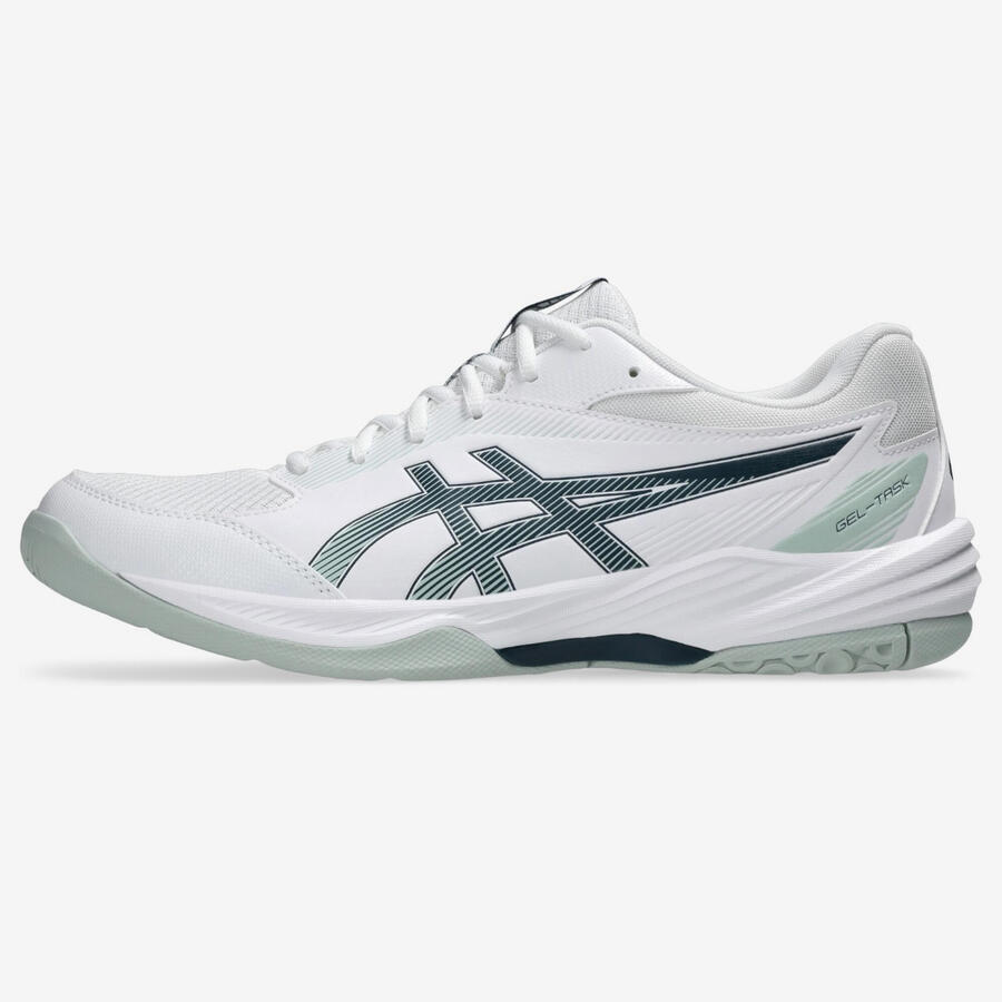 Женские/мужские гандбольные кроссовки Asics Gel Task белые/серые — фото 4