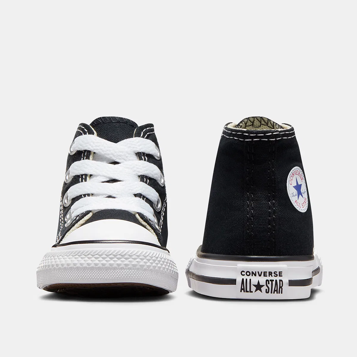 Детские кроссовки, Casual Bebés/niños Chuck Taylor All Star Alta Lona, Converse, черный — фото 4
