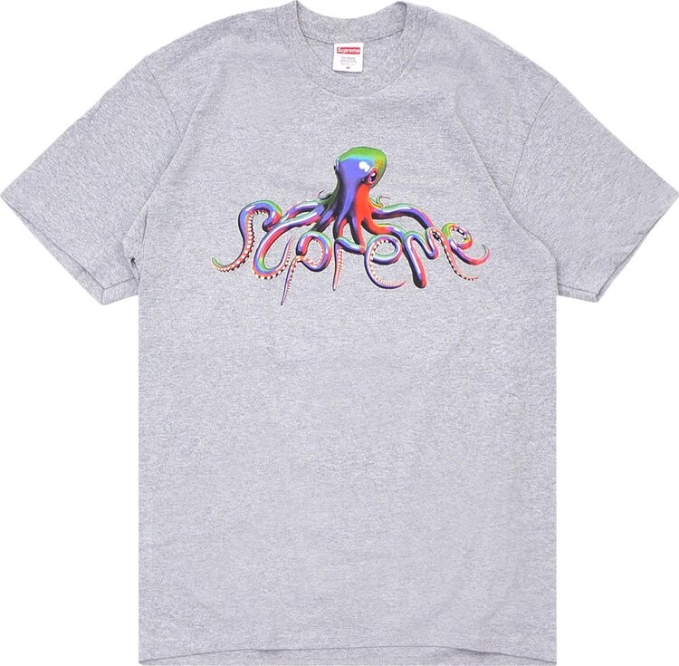 

Футболка Supreme Tentacles Tee 'Heather Grey', серый