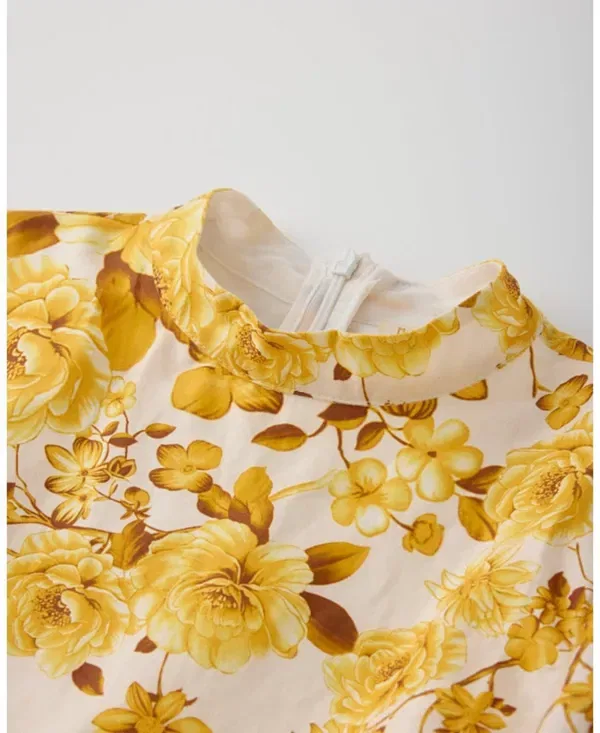 Детское платье для девочек с длинным рукавом Solene Mini Dress Marlo Kids, Floral — фото 3