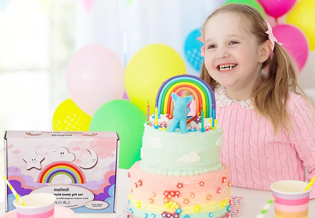 Набор бомбочек для ванны, 4 шт, LOVETRENDS, Мультиколор